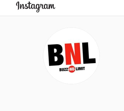 La page Instagram de Buzz No Limit