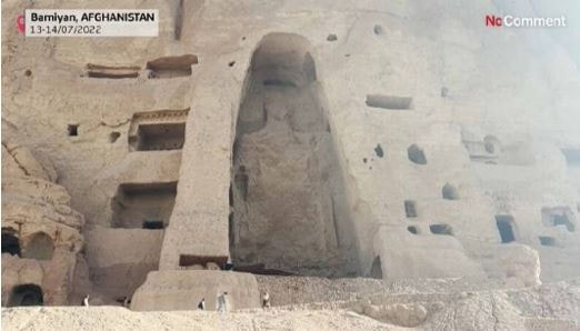 Les ruines des Bouddhas de Bamiyan en Afghanistan