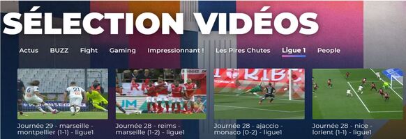 Des vidéos sur la Ligue 1 